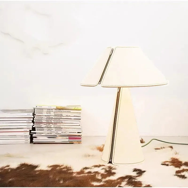 Modern Minimalist Leather Table Lamp by Afralia™ - Nordic Design, Study Bedroom Desk Lamp