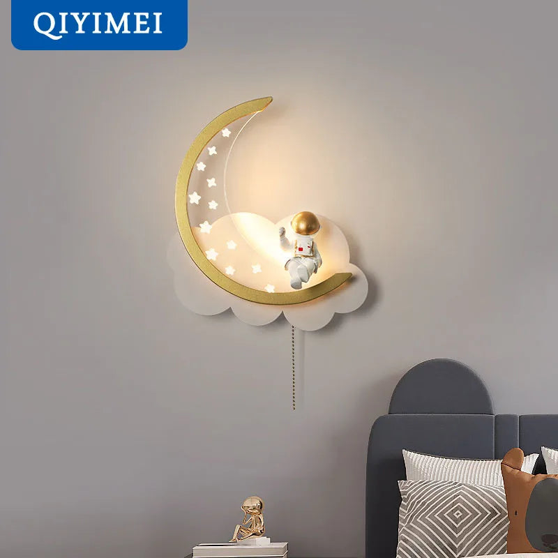 Afralia™ Curved LED Wall Lamp: Modern Aisle Bedside Sconce for Indoor Bedroom Decor