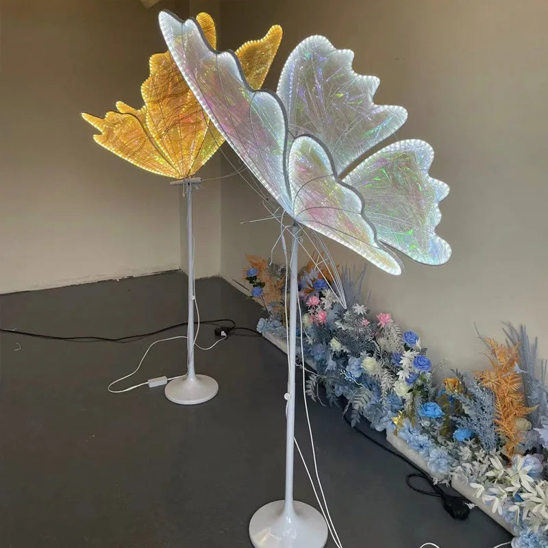 Afralia™ Luminescent Butterfly LED Wedding Party Decor Stage Lead