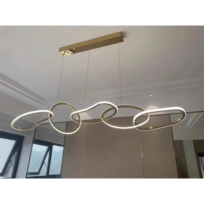 Afralia™ Minimalist Chandelier Lighting for Dining Room & Restaurant Décor