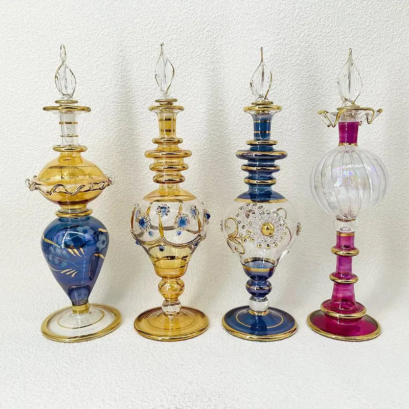 Afralia™ Glass Bottle Jewelry Ornaments, Colorful Souvenirs