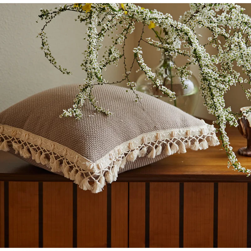 Afralia™ Spring Flowers Decorative Pillow Covers | Farmhouse Style Square Cushion Case