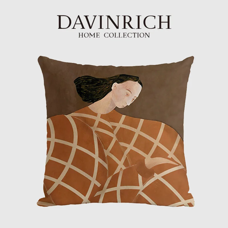 Afralia™ Mediaeval Art Cushion Covers 45x45cm - Nordic European Style Designer Pillow Case