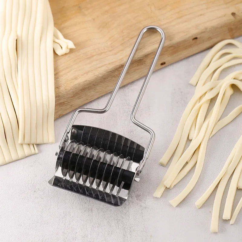 Afralia™ Noodle Cutter: Stainless Steel Kitchen Pasta Tool for Instant Dough Garlic Ginger Roller