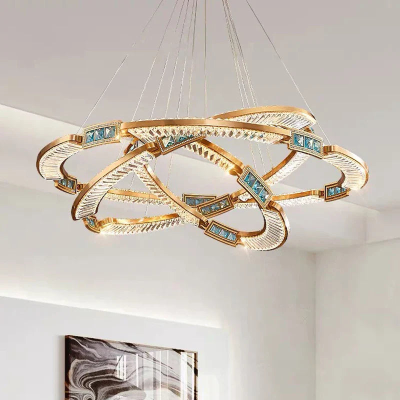 Afralia™ Modern LED Pendant Chandeliers for Living Room Dining Room Indoor Lighting