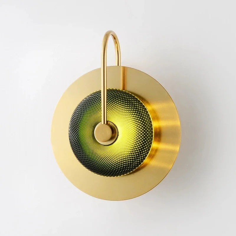 Afralia™ Modern Nordic Glass Wall Lamp LED Sconces Living Bedroom Lighting Fixture