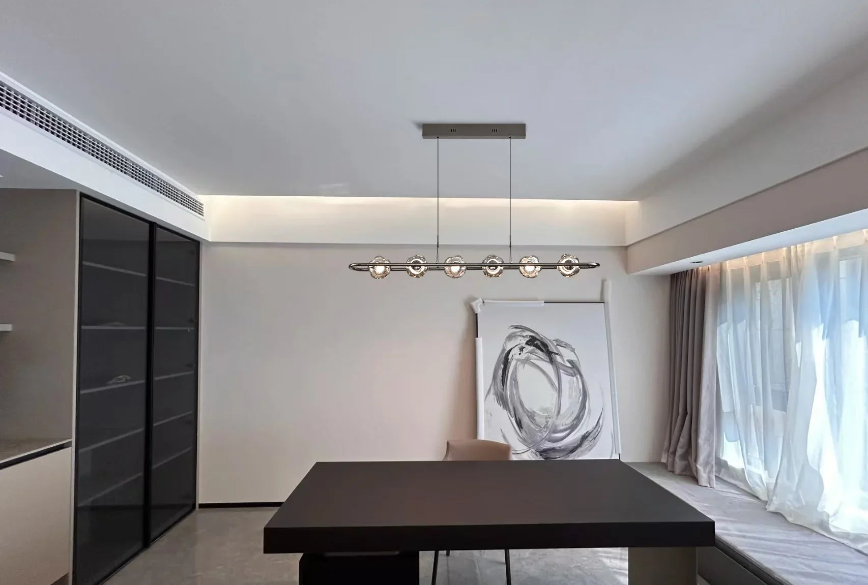 Afralia™ Glass Chandelier for Dining Table | Nordic Minimalist Island Bar Light