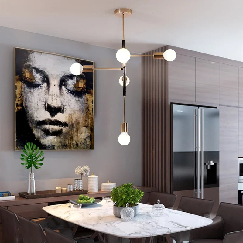 Afralia™ Modern Luxury Pendant Light Industrial Nordic Hanging Lamp