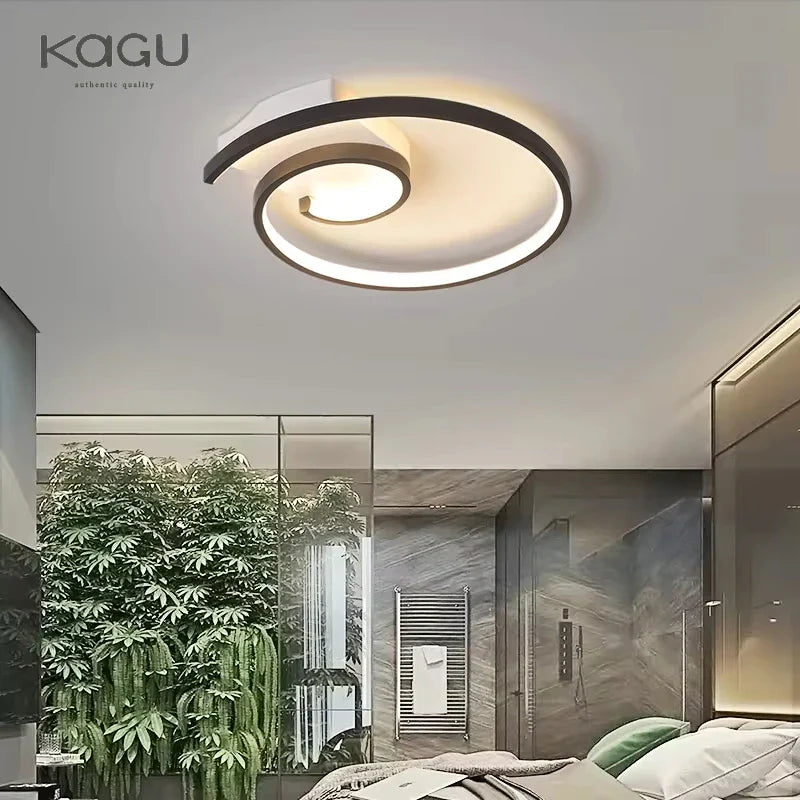 Afralia™ Modern Nordic Art LED Ceiling Lamp for Bedroom & Study