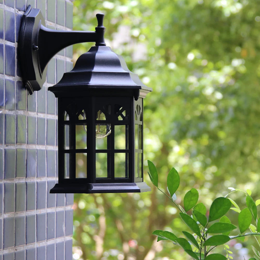 Afralia™ Vintage Outdoor LED Wall Sconce E27 Lamp