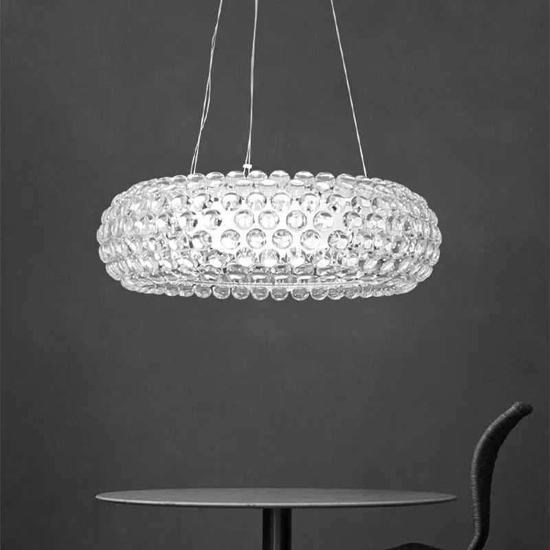 Afralia™ Crystal Pendant Lamp for Nordic Style Living Room and Bedroom