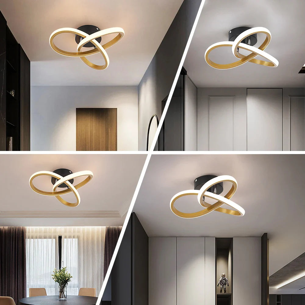 Afralia™ Modern Acrylic LED Ceiling Chandelier for Home Decor, Living Room, Dining Room, Aisle, Corridor