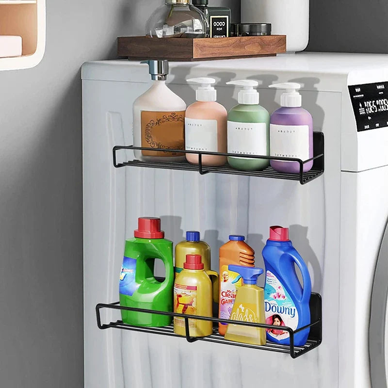 Afralia™ Magnetic Kitchen Storage Rack - Waterproof Organizer, Rustproof Spice Shelf