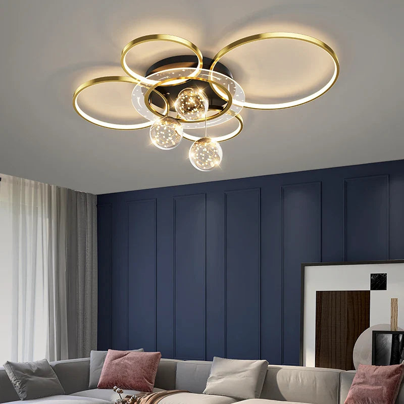 Afralia™ Rings Circle Ceiling Light for Living Dining Bedroom Decor