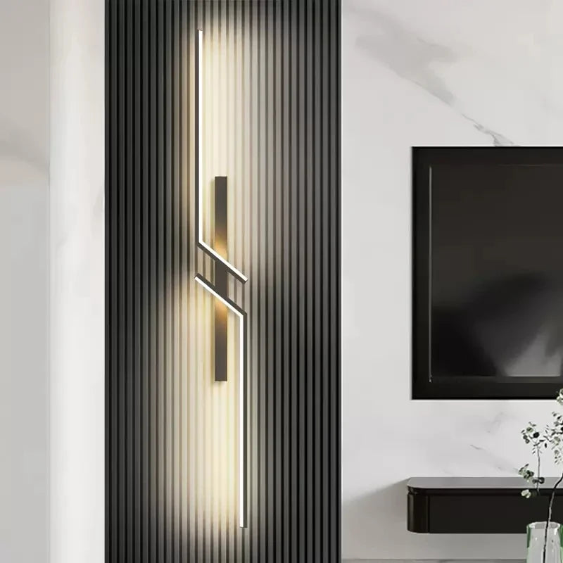 Afralia™ Modern LED Wall Decor Lamps - Minimalist Strip Sconces for Living Room, Bedroom, and Home Interior Lighting
