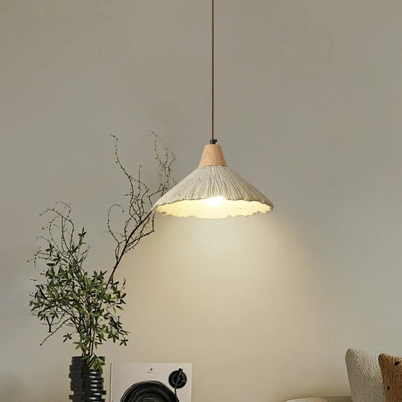 Afralia™ Vintage Micro Cement Pendant Lights - LED Interior Hanging Lamp for Living Room