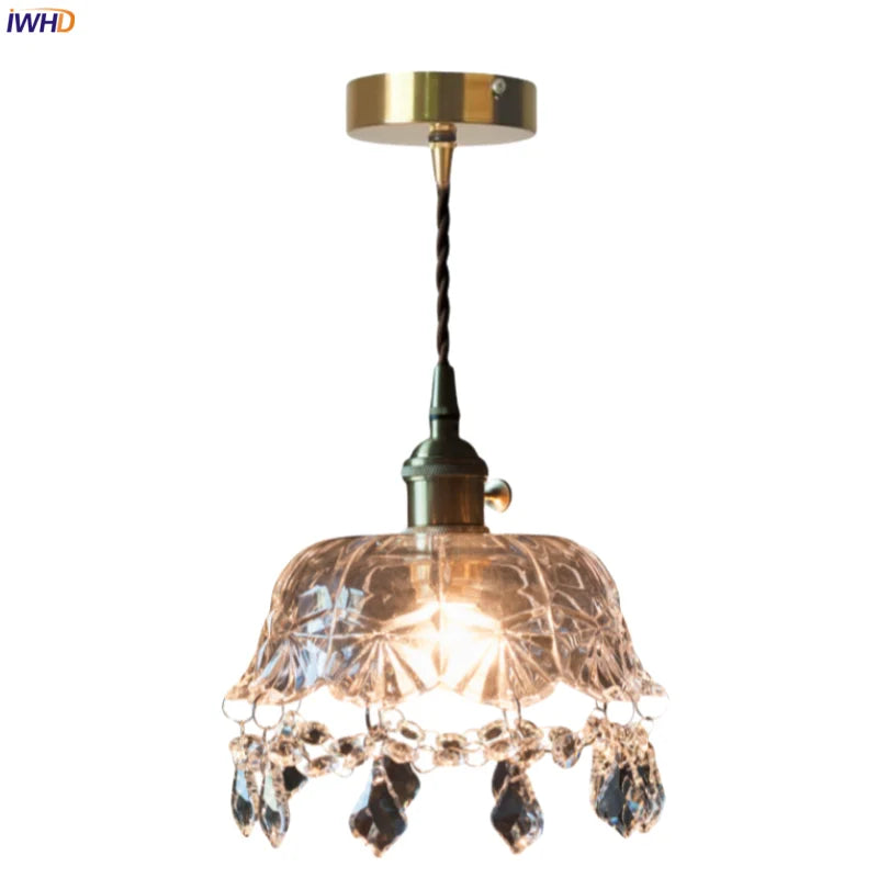 Afralia™ Crystal Glass LED Pendant Lights for Modern Spaces