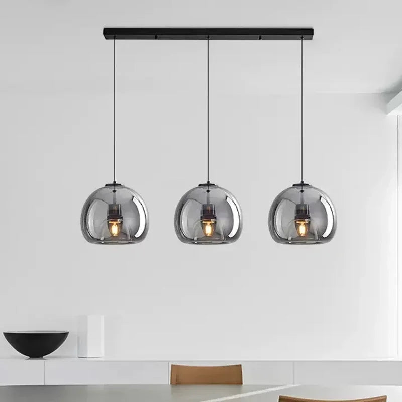 Afralia™ LED Glass Pendant Light: Modern Nordic Luxury Hanging Lamp Fixture