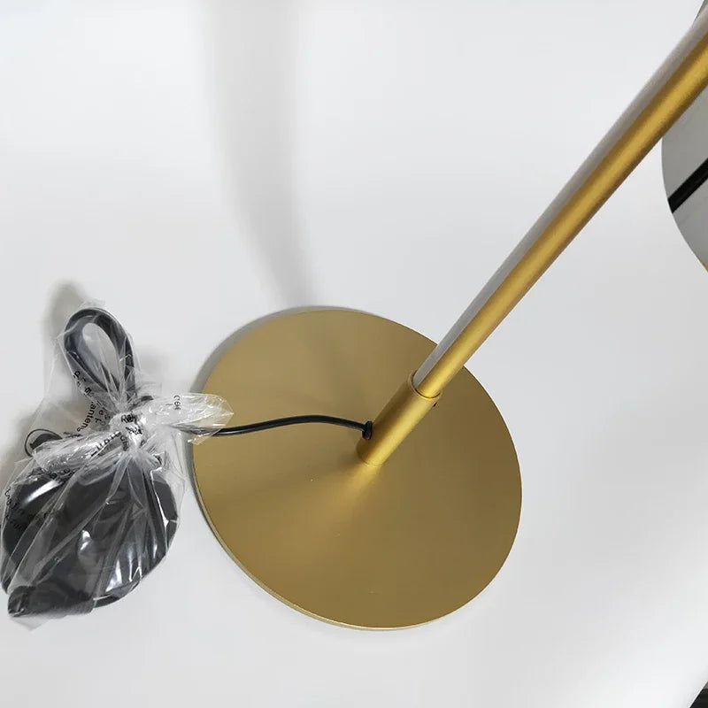 Afralia™ Minimalist Gold Led Floor Lamp for Living Room Bedroom Study Street Light