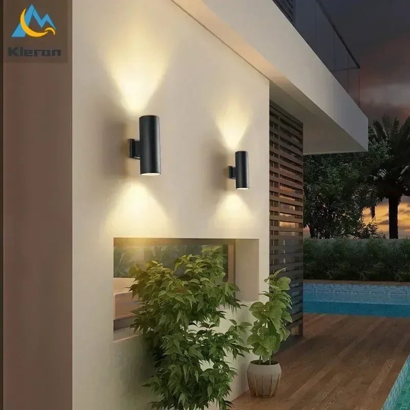 Afralia™ Waterproof LED Wall Lamp, Modern Cylinder Wall Lights for Bedroom, Study, Living Room