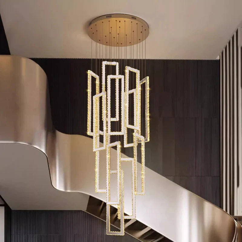 Afralia™ Crystal Pendant Lights: Modern Smart Indoor Lighting for Living Room, Dining Room