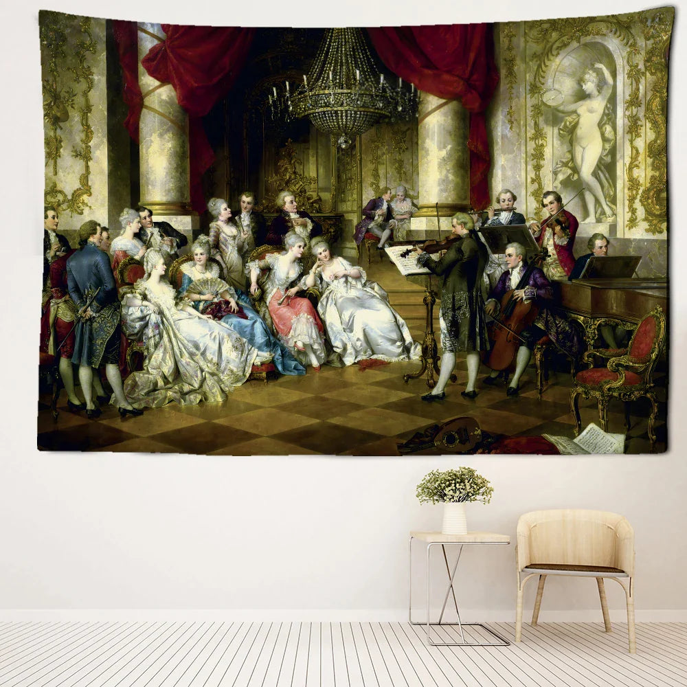 Afralia™ Retro Concert Tapestry Wall Hanging: Boho Hippie Art for Modern Minimalist Home