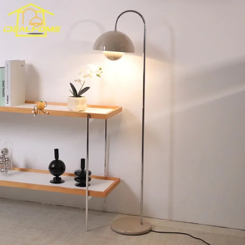 Afralia™ Warm Atmosphere Bud Floor Lamp LED E27 Cream Wind Vertical Table Lamp