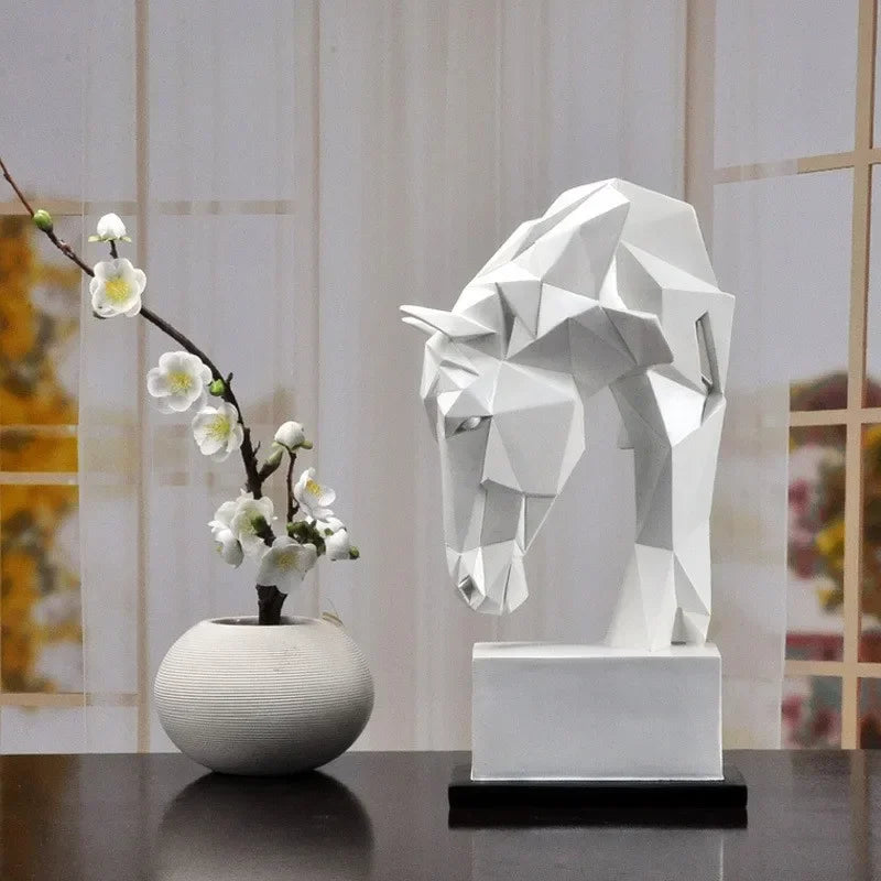 Afralia™ Horse Ornaments: Nordic Art Light Luxury for Living Room, TV Cabinet & Foyer