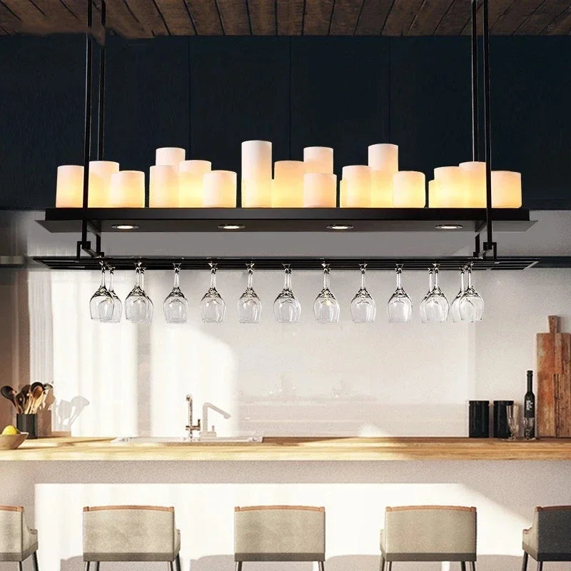 Afralia™ Glass Candle Chandeliers: Modern LED Ceiling Lights for Home Decor, Living and Dining Room