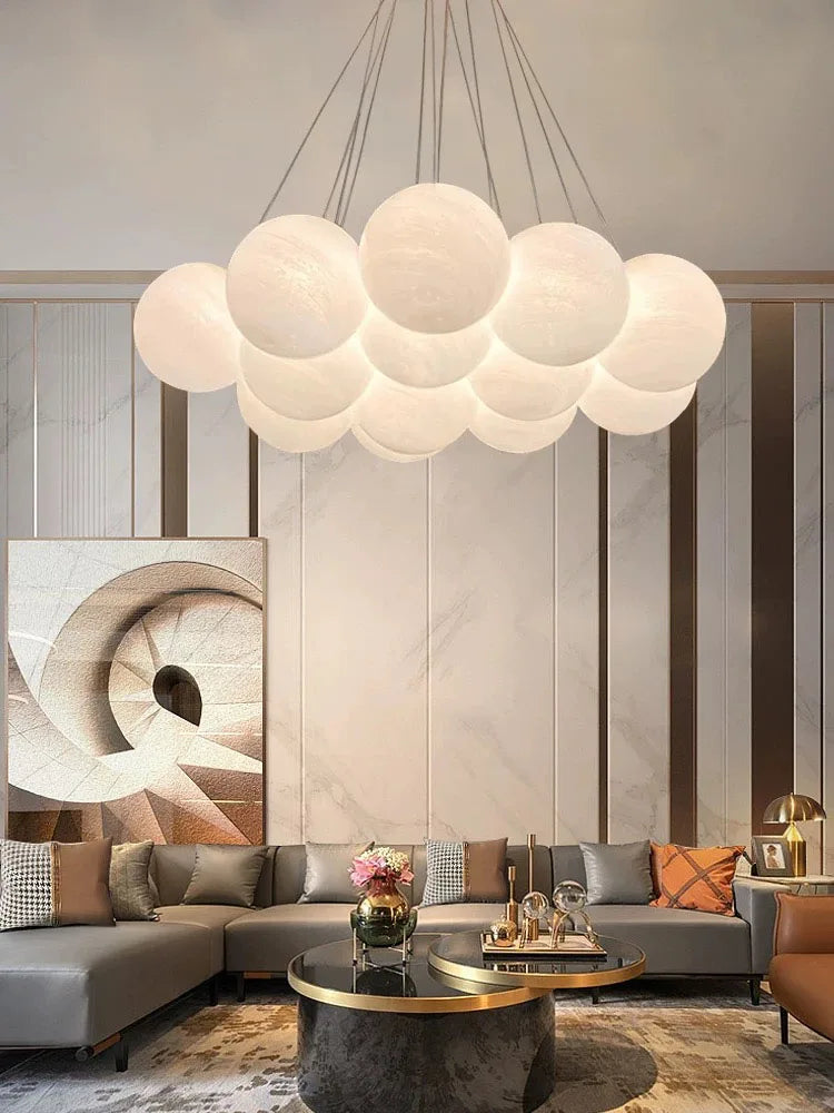 Afralia™ Modern Chandelier Pendant Light for Living Room, Bedroom, Dining Room