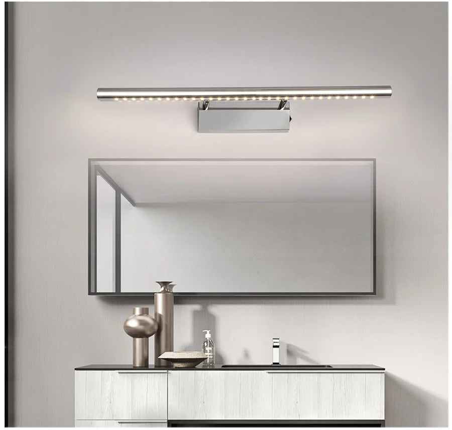 Afralia™ Bronze LED Mirror Front Light - Waterproof Stainless Steel for Luxury Bathroom