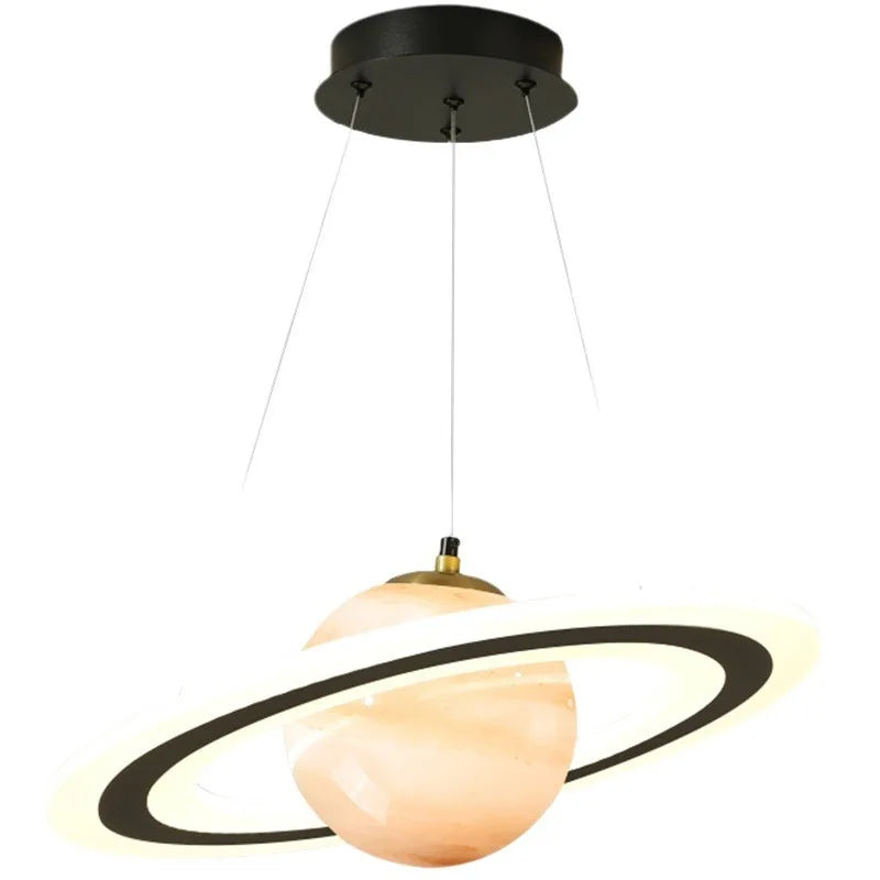 Afralia™ Planet Chandelier Kids Room Pendant Light | Living Bedroom Kitchen Hanging Lamp