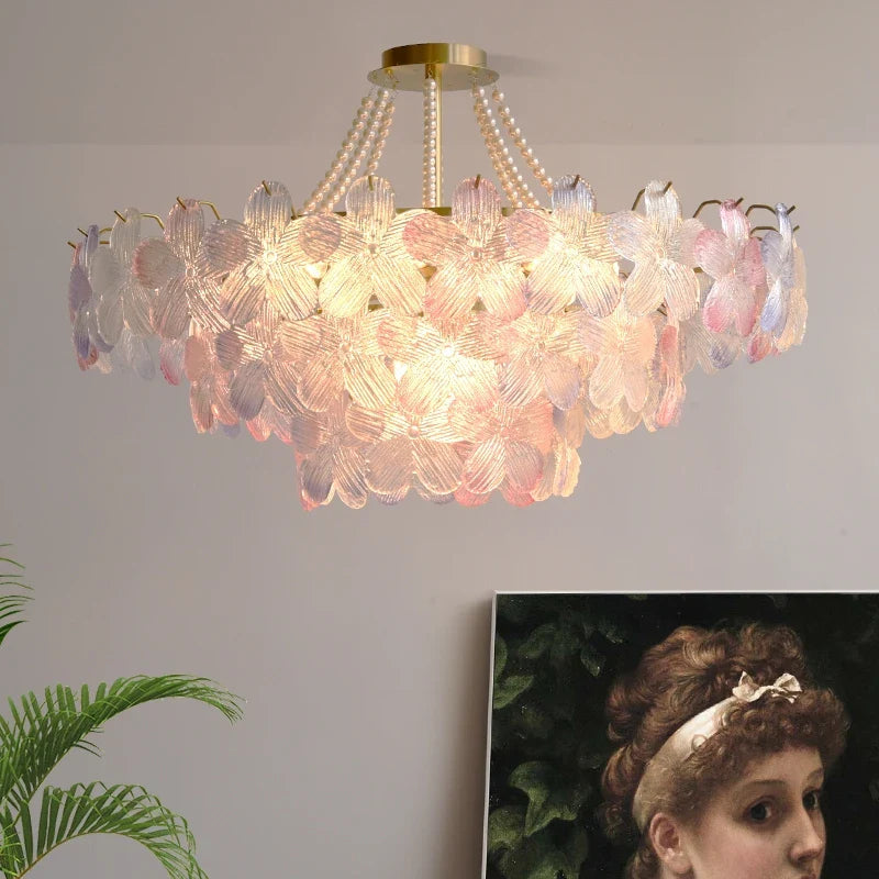 Afralia™ Leafless Crystal Chandelier: Modern French Living Room & Bedroom Lighting
