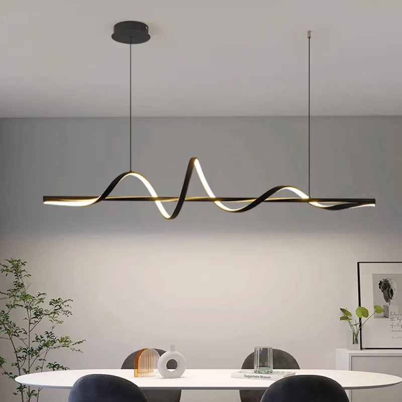 Afralia™ Modern Indoor Ceiling Chandelier LED Pendant Light for Dining