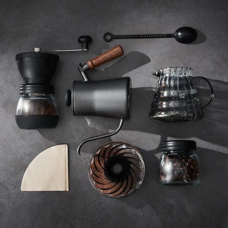 Afralia™ Glass Coffee Brewer: Handcrafted Pot for Sharing, Filter Cup, and Teapot