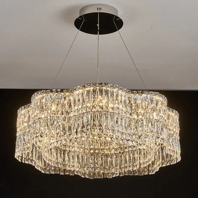 Luxury Afralia™ Crystal Chandeliers for Home Villa Decoration, Elegant Living Dining Room Pendant Lights