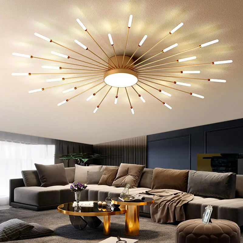 Afralia™ LED Firework Chandelier: Modern Nordic Living Room Bedroom Pendant Light Fixtures