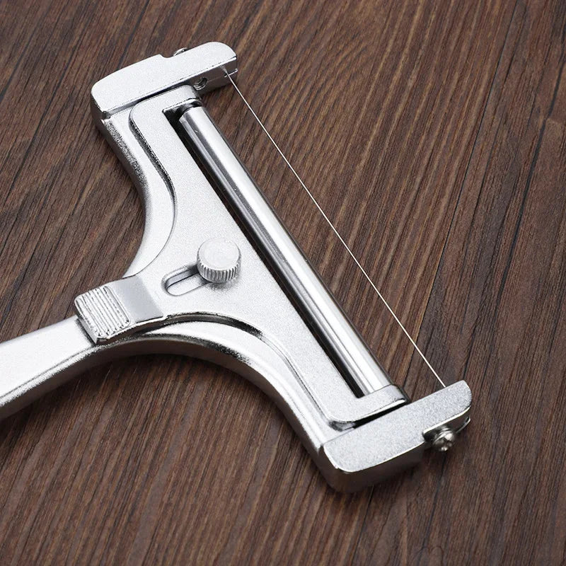 Afralia™ Aluminum Cheese Butter Slicer Kitchen Tool - Wire or Plastic Knife