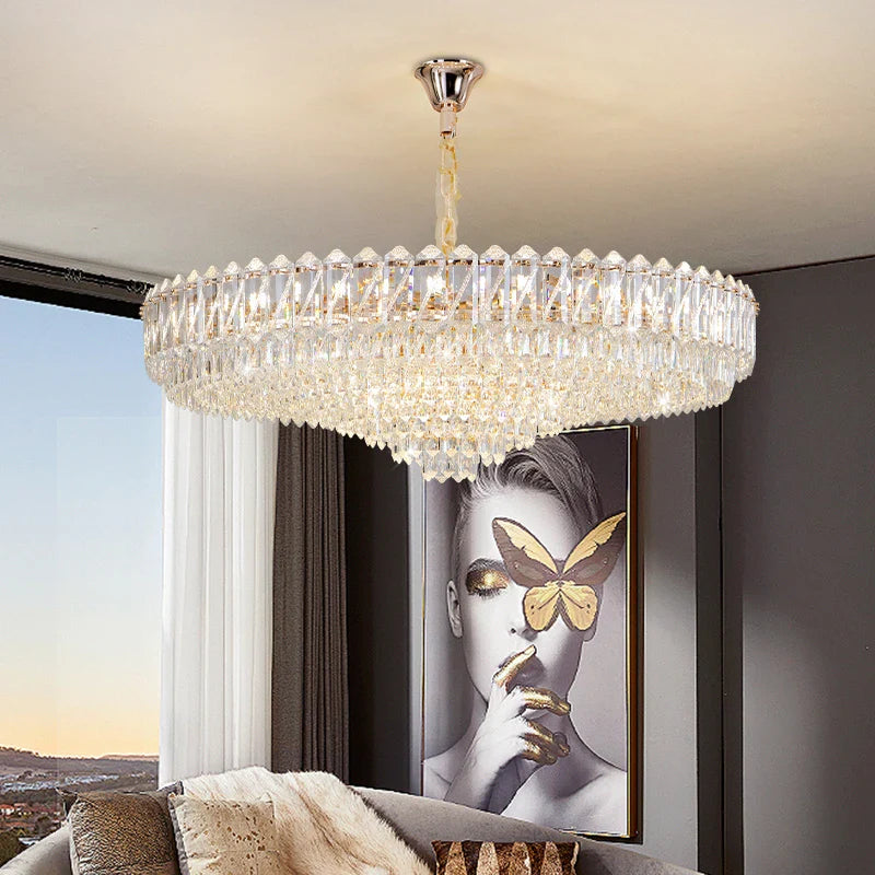 Afralia™ Crystal Chandelier: Luxury French Style Light for Elegant Living Room & Dining Area