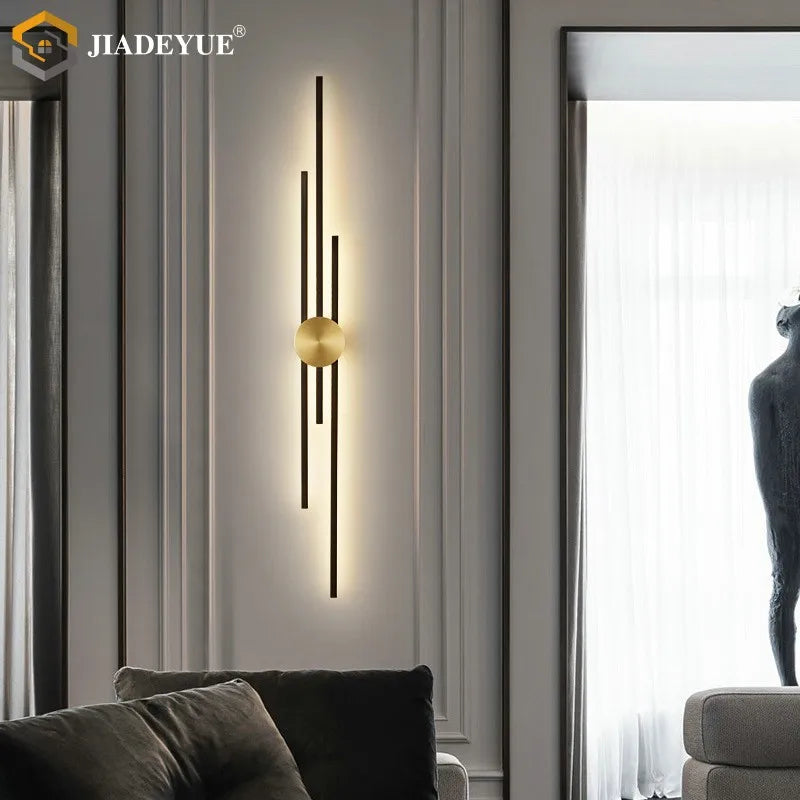 Afralia™ LED Long Wall Lamp: Modern Nordic Design for Living Room, Bedroom, Aisle