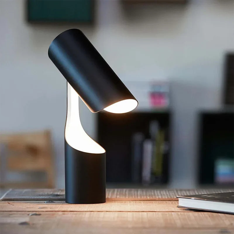Afralia™ Black Foldable Desk Lamp | Nordic Minimalist Design for Bedroom, Study & Sofa