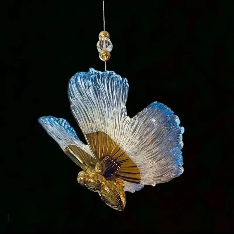 Afralia™ Luxe Bedside Lamp, Butterfly Pendant, Minimalist Living Room Bar Desk Light
