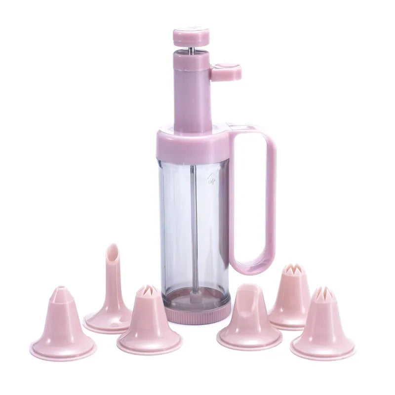 Afralia™ Cake Cream Decorating Gun Set with Nozzles - Kitchen Baking Tools