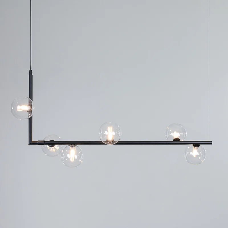 Afralia™ Linear Chandelier: Modern Long Dining Table Pendant Light