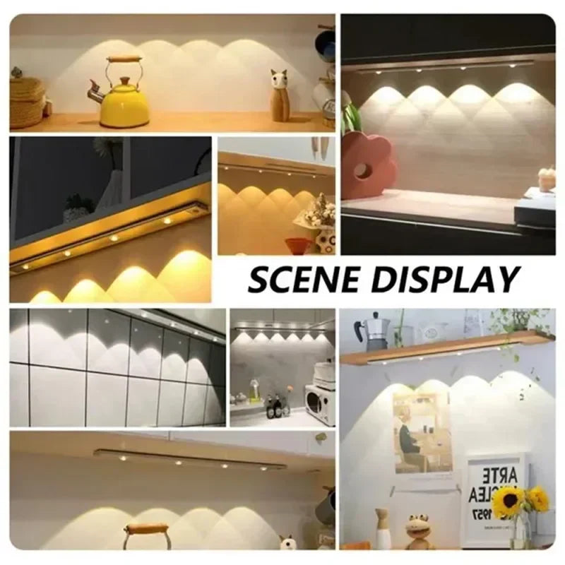 Motion Sensor LED Night Light for Kitchen and Wardrobe by Afralia™