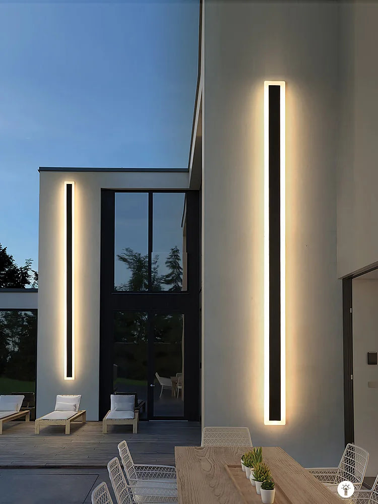 Afralia™ Minimalist Wall Lamp Strip Light for Outdoor Garden Decor