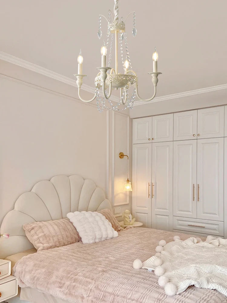 Afralia™ French Light Luxury Living Room Chandelier American Atmosphere Candle Lamp