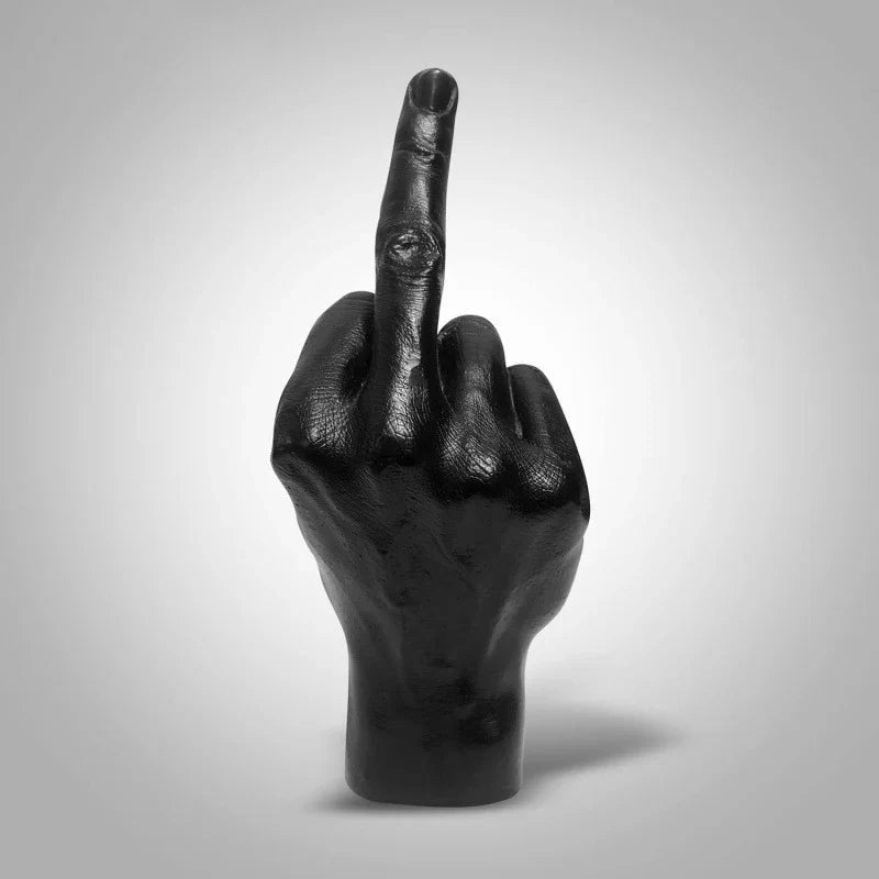 Afralia™ Middle Finger Resin Desktop Ornament Home Decor Figurine