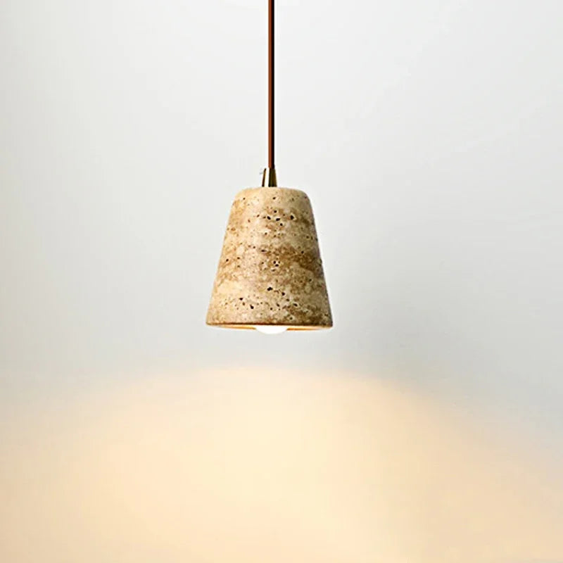 Afralia™ Travertine Pendant Light for Dining Room and Bedroom