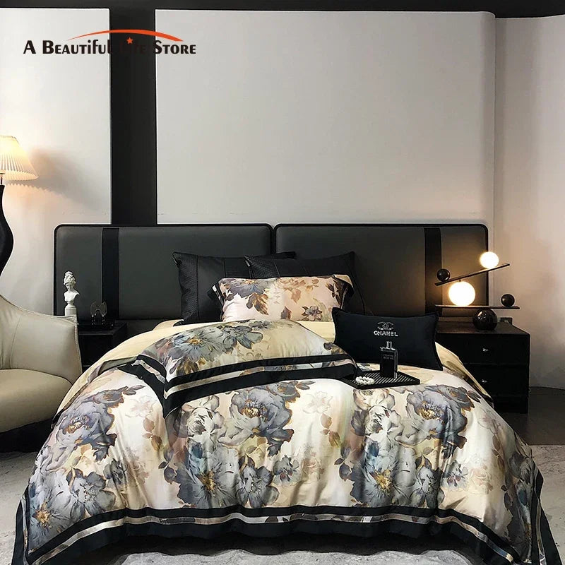 Afralia™ Vintage Flowers Bedding Set